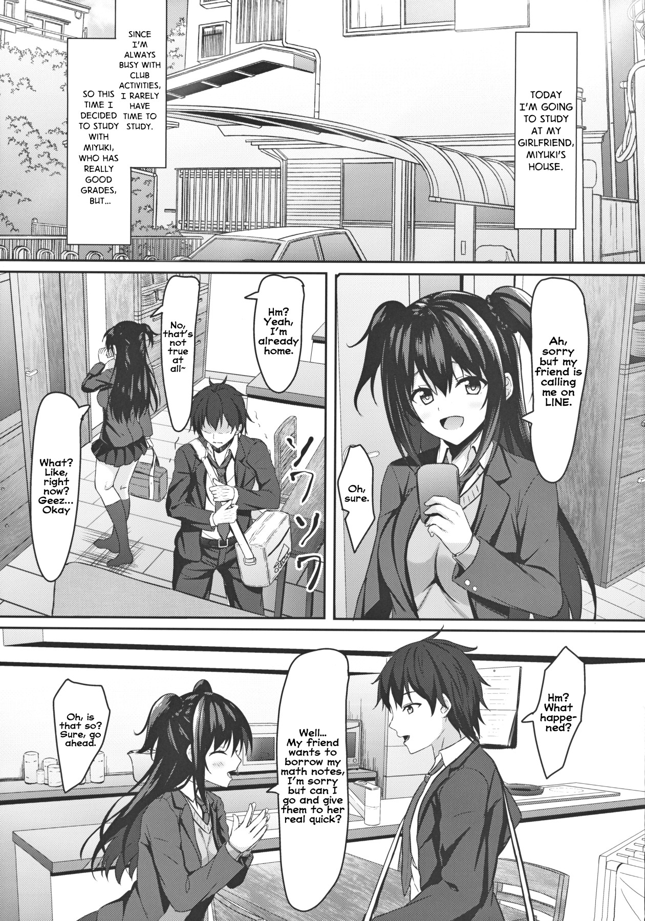 Hentai Manga Comic-First Year Middle Schooler Me And My Girlfriend Schoolgirl's Big Sister-Read-4